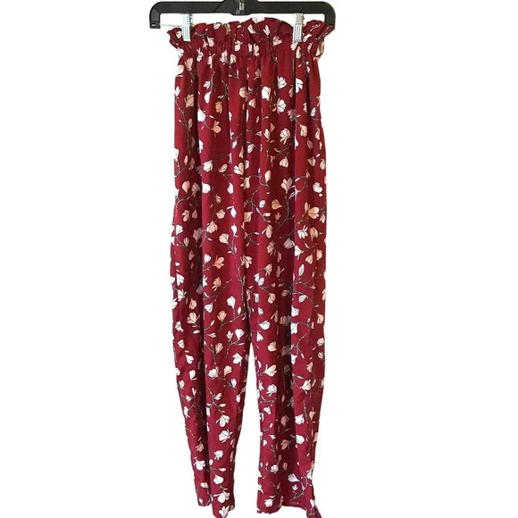 Floral prints comfortable Summer Pull On pants girl/women size Xs - Picture 1 of 4